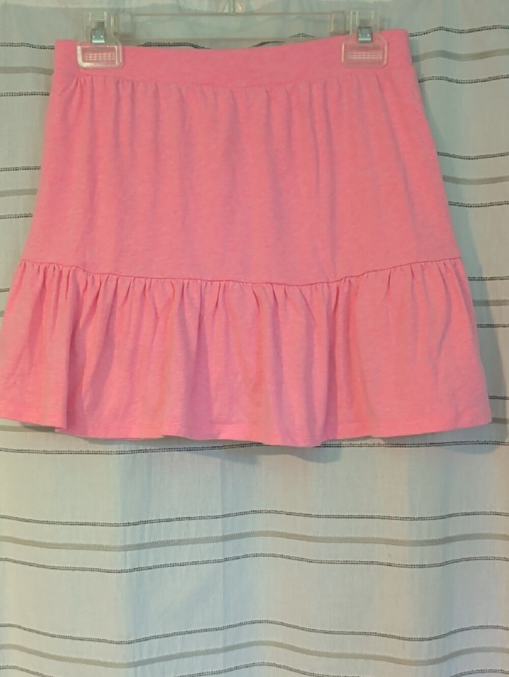 Girls Pink Ruffle Mini Skort - Picture 3 of 4